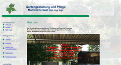 Desktop Screenshot of gartengestaltung-greuel.info